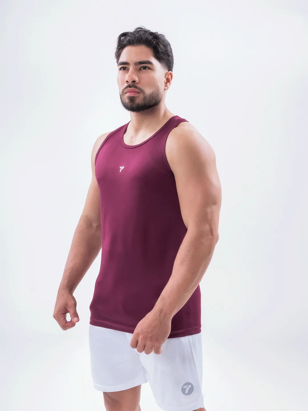 Camiseta Esqueleto Deportiva Dri Fit de Hombre – Vinotinto Oscuro