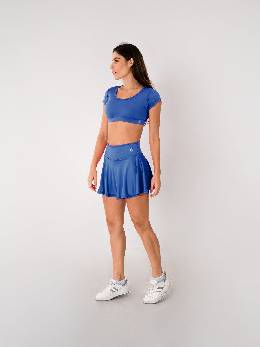 Falda Deportiva de Mujer con Short Tradicional – Azul Turquí
