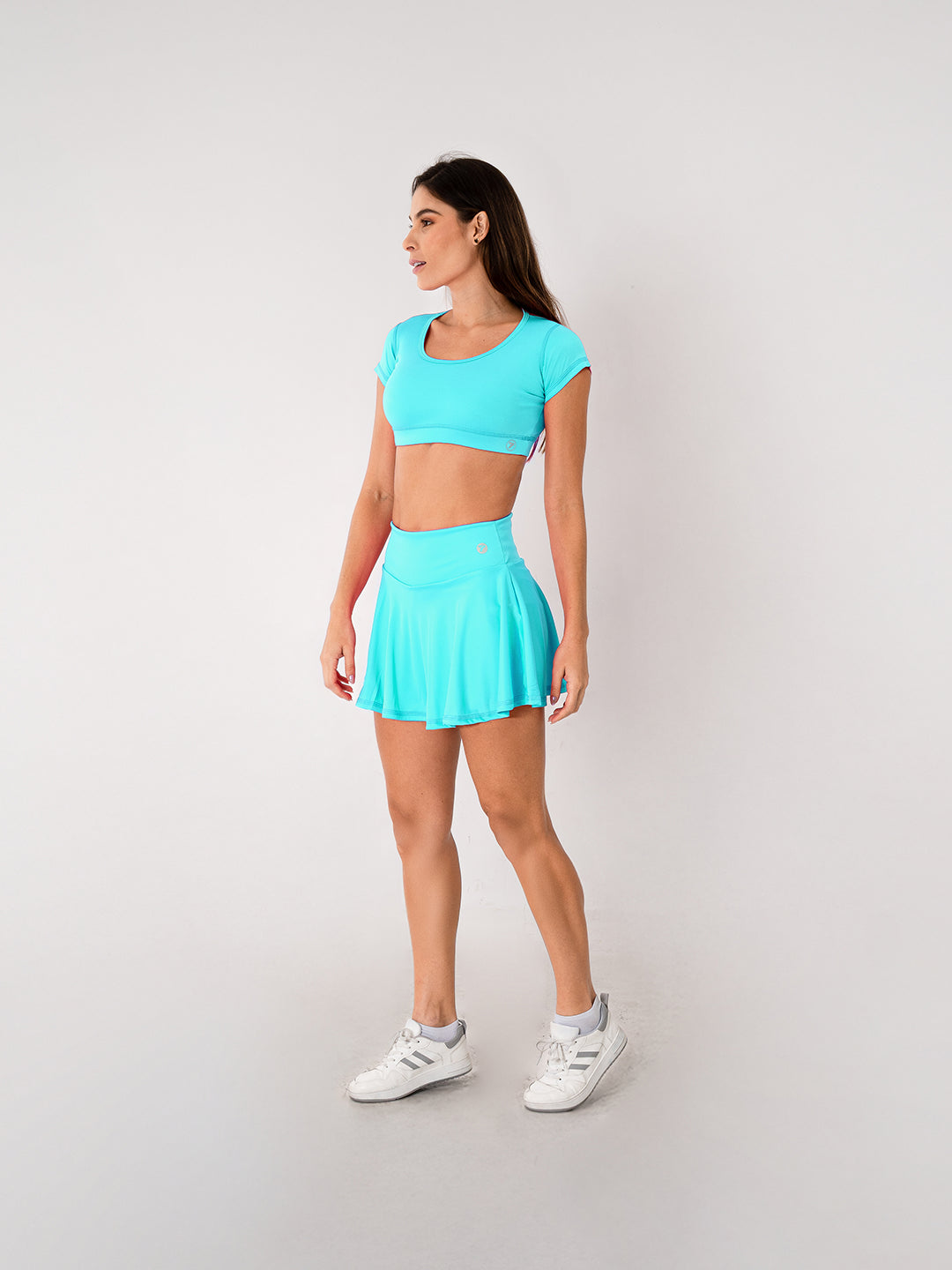 Falda Deportiva de Mujer con Short Tradicional – Verde Menta
