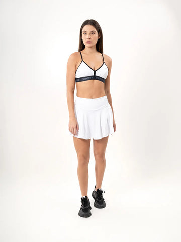 Falda Deportiva de Mujer con Short Tradicional – Blanco