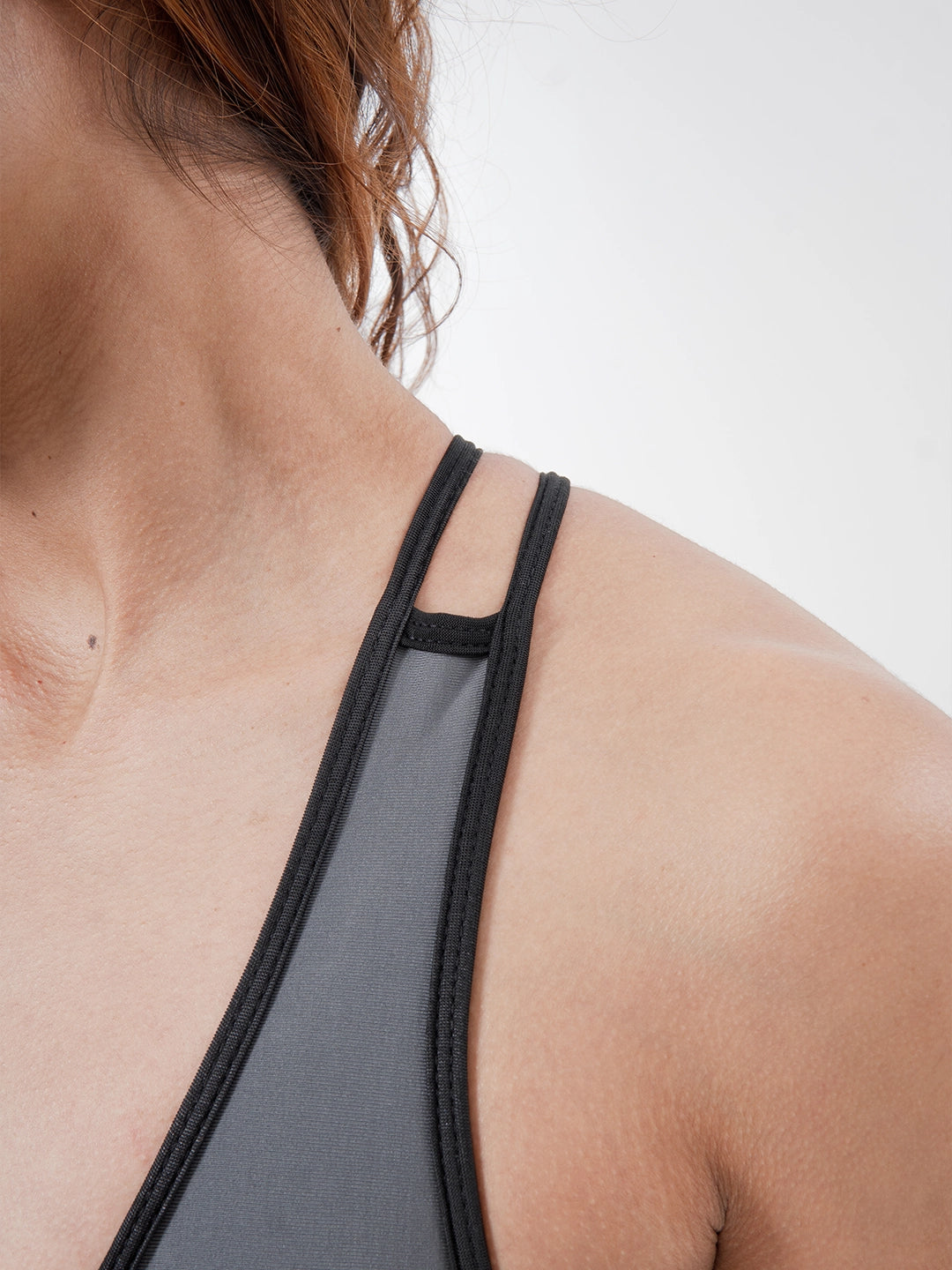 Enterizo Deportivo Largo de Mujer Unicolor - Gris Oscuro