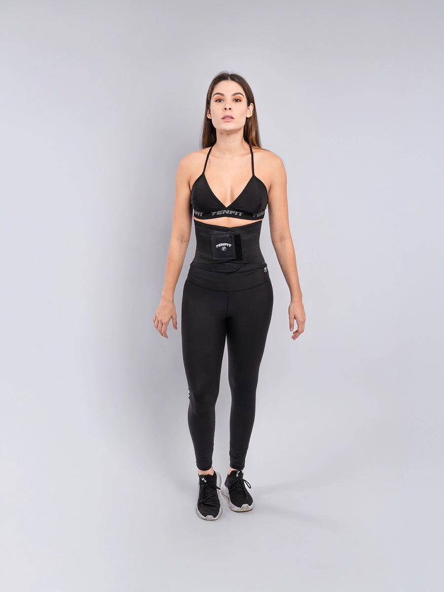 Faja Cinturilla Deportiva de Compresión - Negro