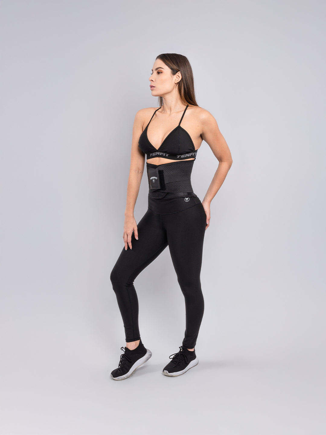 Faja Cinturilla Deportiva de Compresión - Negro