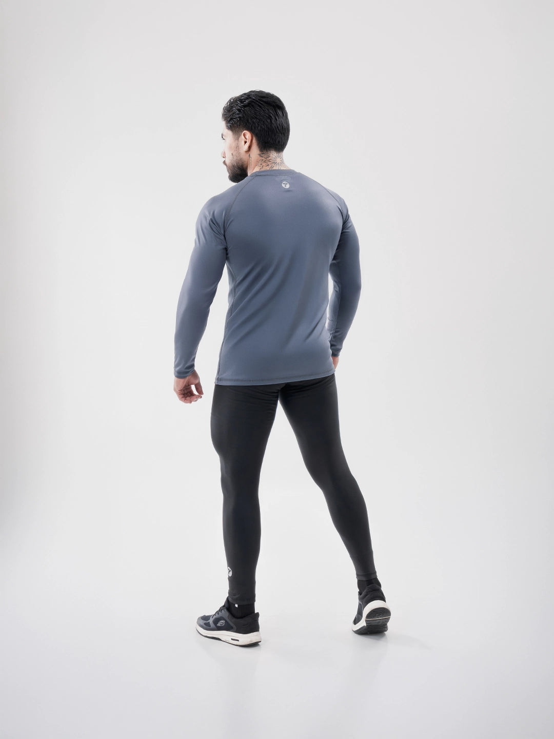 Licra Larga Deportiva de Hombre Unicolor Suplex - Negro