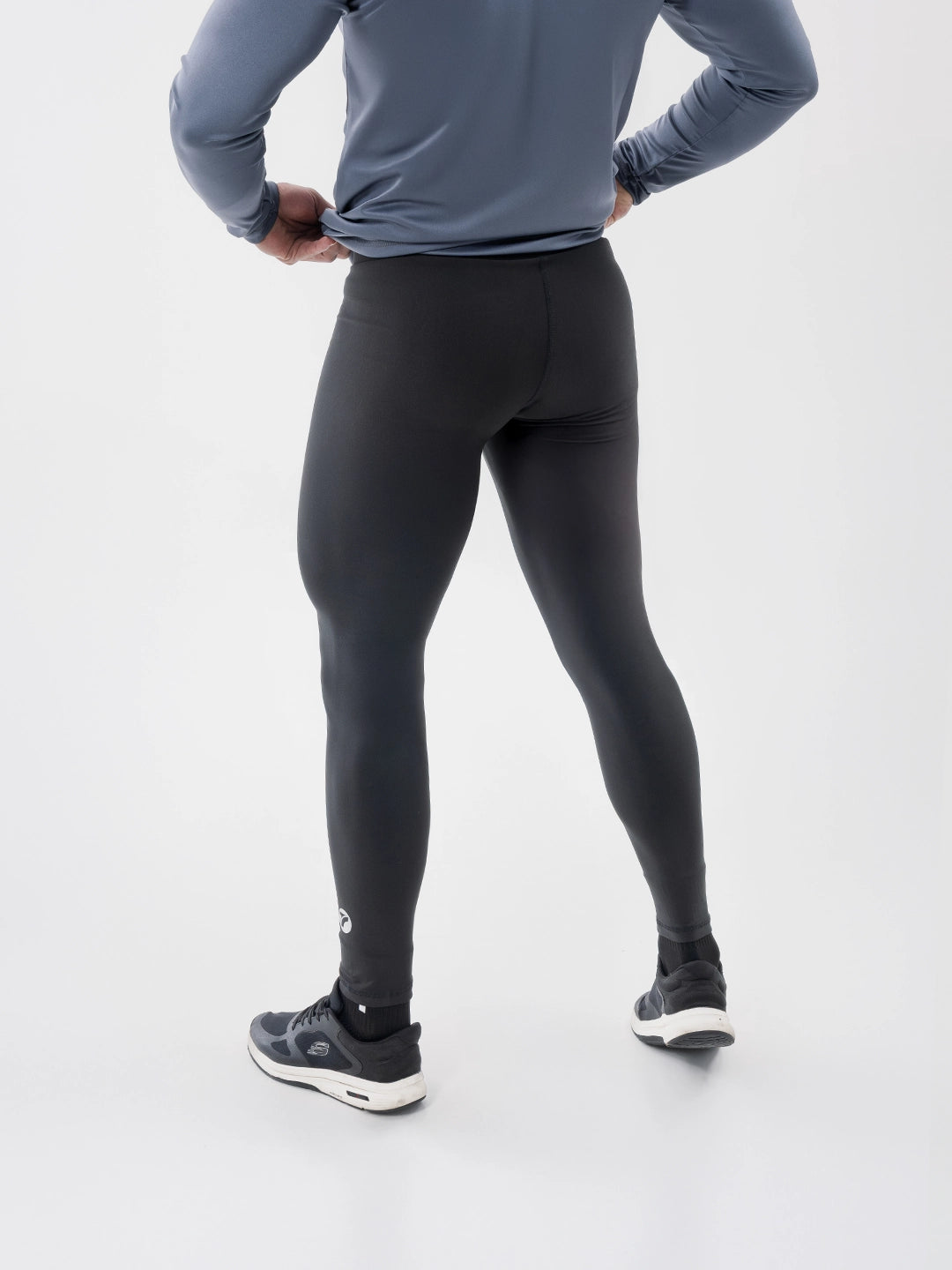 Licra Larga Deportiva de Hombre Unicolor Suplex - Negro