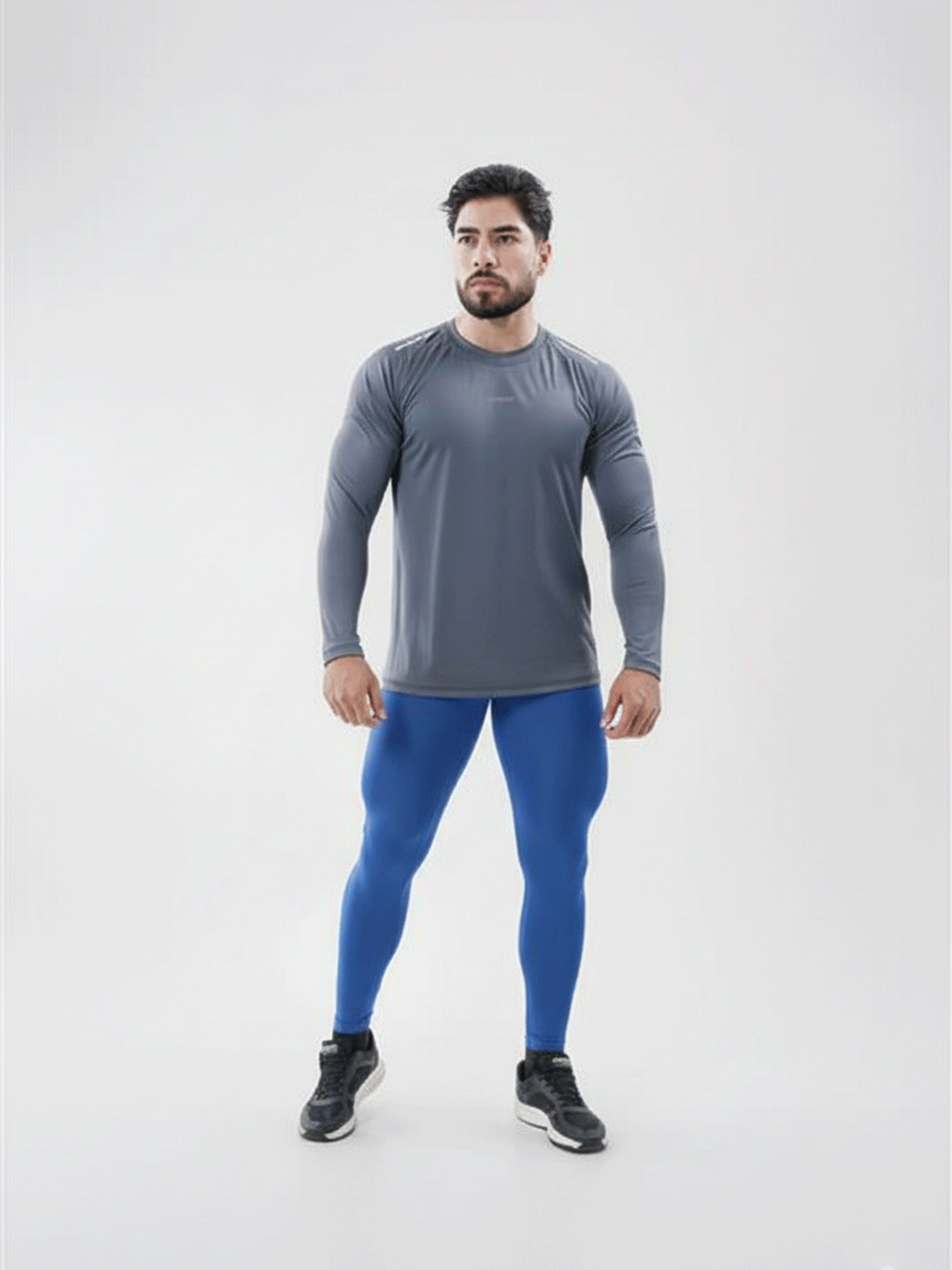 Licra Larga Deportiva de Hombre Unicolor Suplex - Azul Rey
