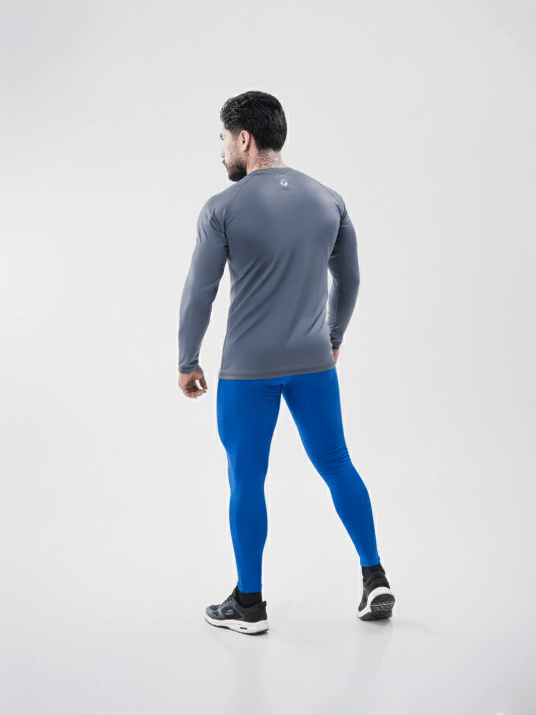 Licra Larga Deportiva de Hombre Unicolor Suplex - Azul Rey