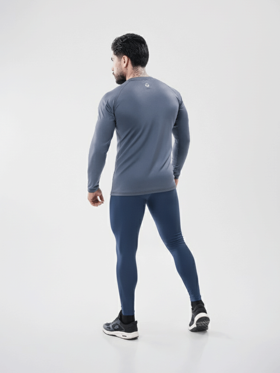 Licra Larga Deportiva de Hombre Unicolor Suplex - Azul Turquí