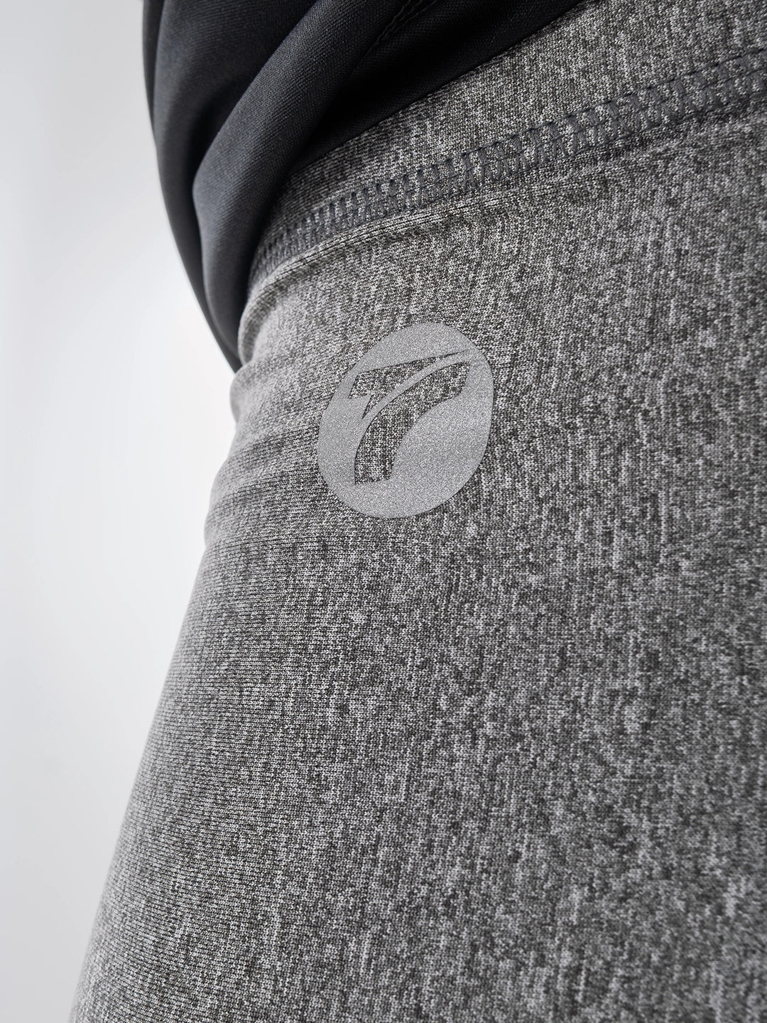 Licra Corta Deportiva de Hombre Unicolor Suplex - Gris Jaspe