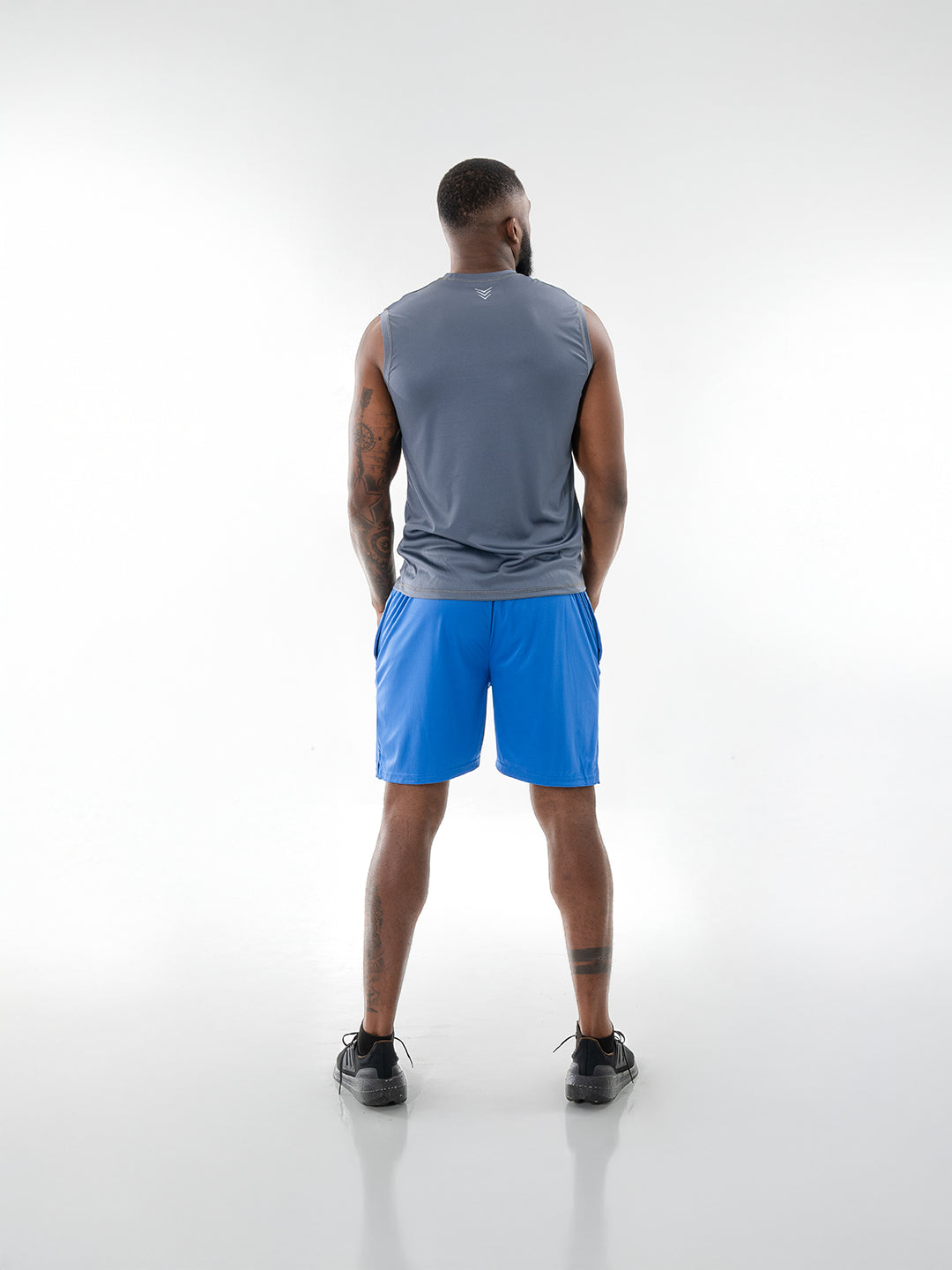 Pantaloneta Deportiva de Hombre en Microfibra – Azul Turquí