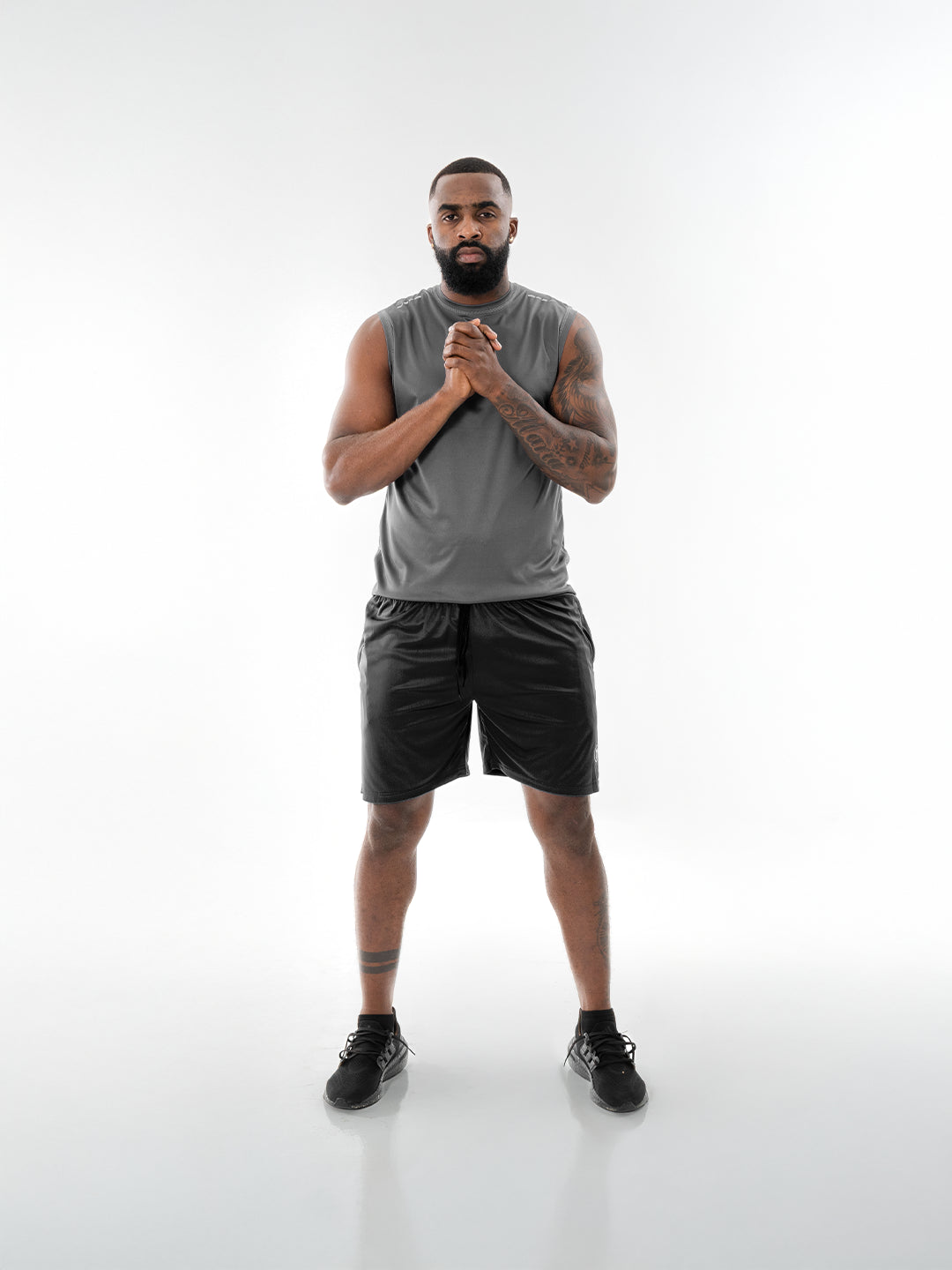 Pantaloneta Deportiva de Hombre en Microfibra – Negro