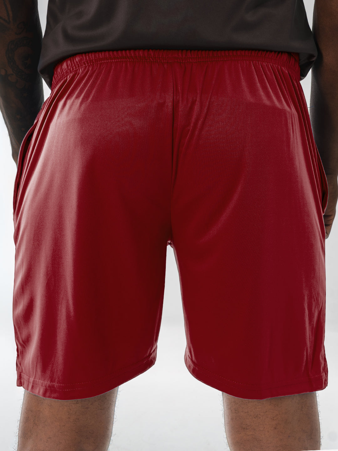 Pantaloneta Deportiva de Hombre en Microfibra – Vinotinto Oscuro