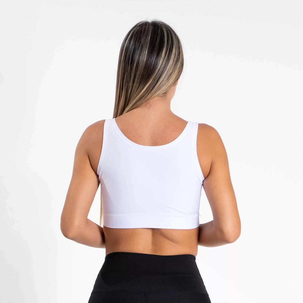 Top Deportivo de Mujer Unicolor Básico – Blanco