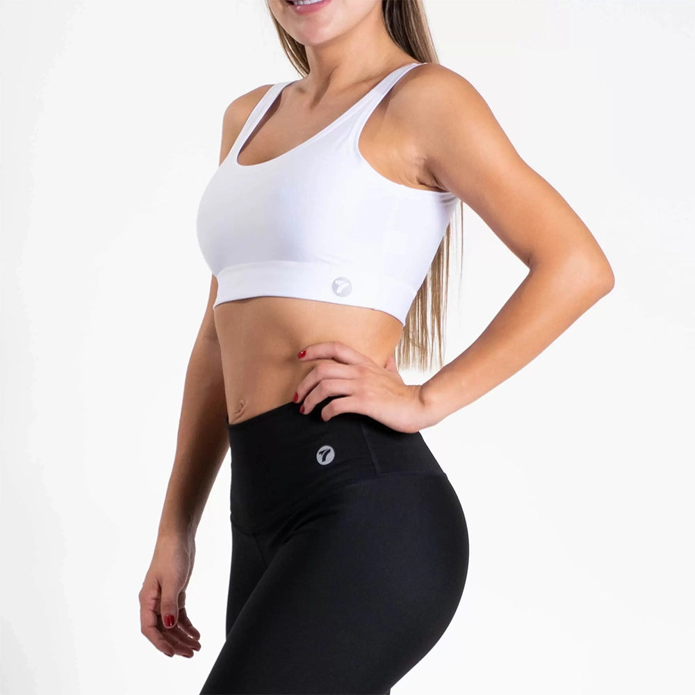 Top Deportivo de Mujer Unicolor Básico – Blanco
