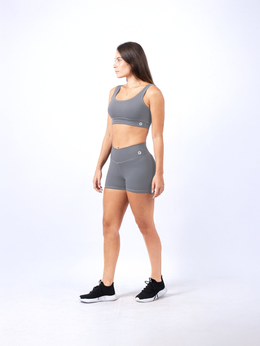 Top Deportivo de Mujer Unicolor Básico – Gris Claro