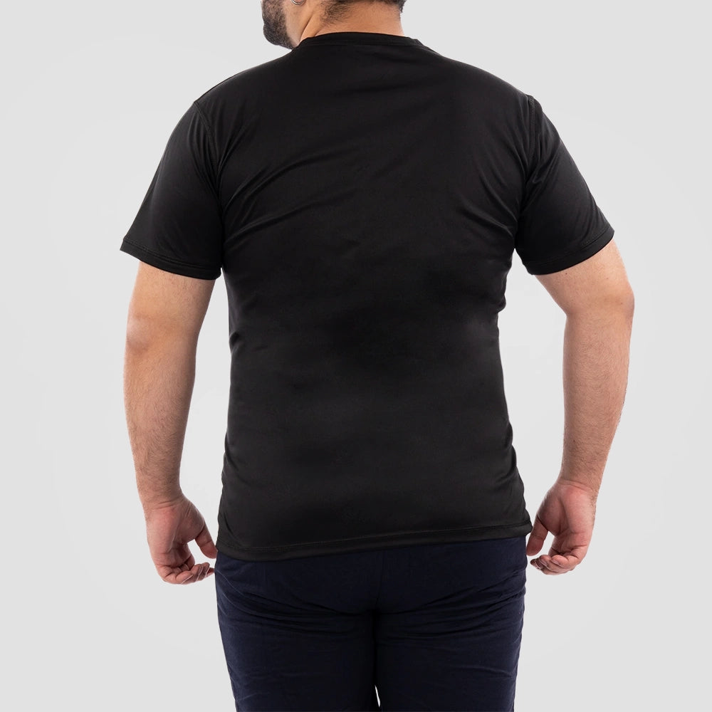 Camiseta Deportiva de Hombre Plus Size Fist - Negro