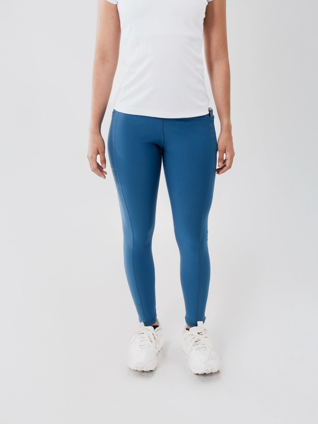 Leggins Deportivos de Mujer con Bolsillo - Azul Petróleo