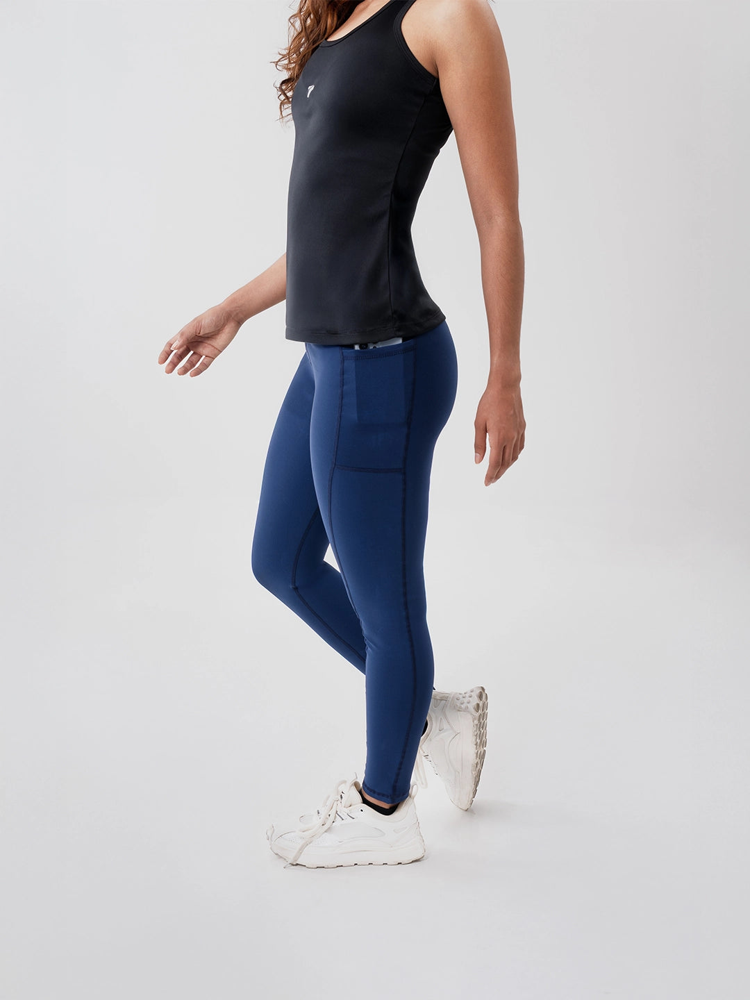 Leggins Deportivos de Mujer con Bolsillo - Azul Turquí