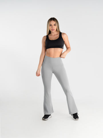 Leggins Deportivos de Mujer Bota Ancha Venus – Gris Claro