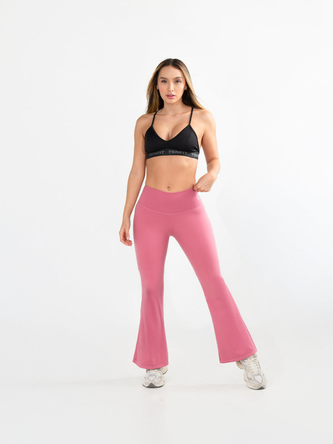 Leggins Deportivos de Mujer Bota Ancha Venus – Rosa Crepe