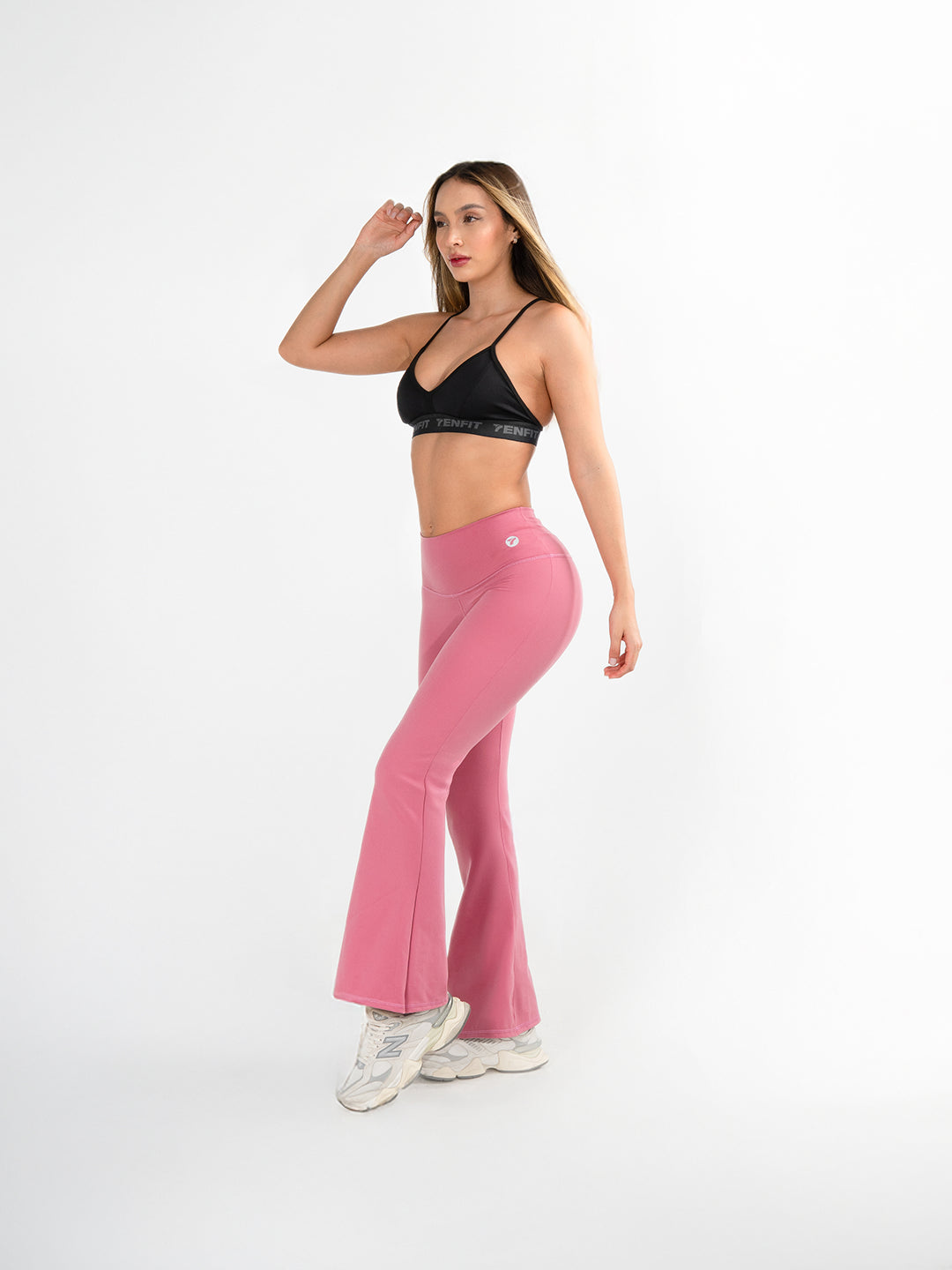 Leggins Deportivos de Mujer Bota Ancha Venus – Rosa Crepe
