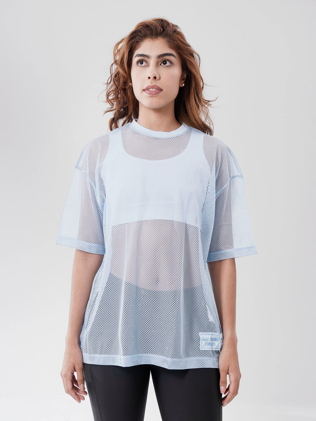 Camiseta Deportiva de Mujer Airflow - Azul Celeste