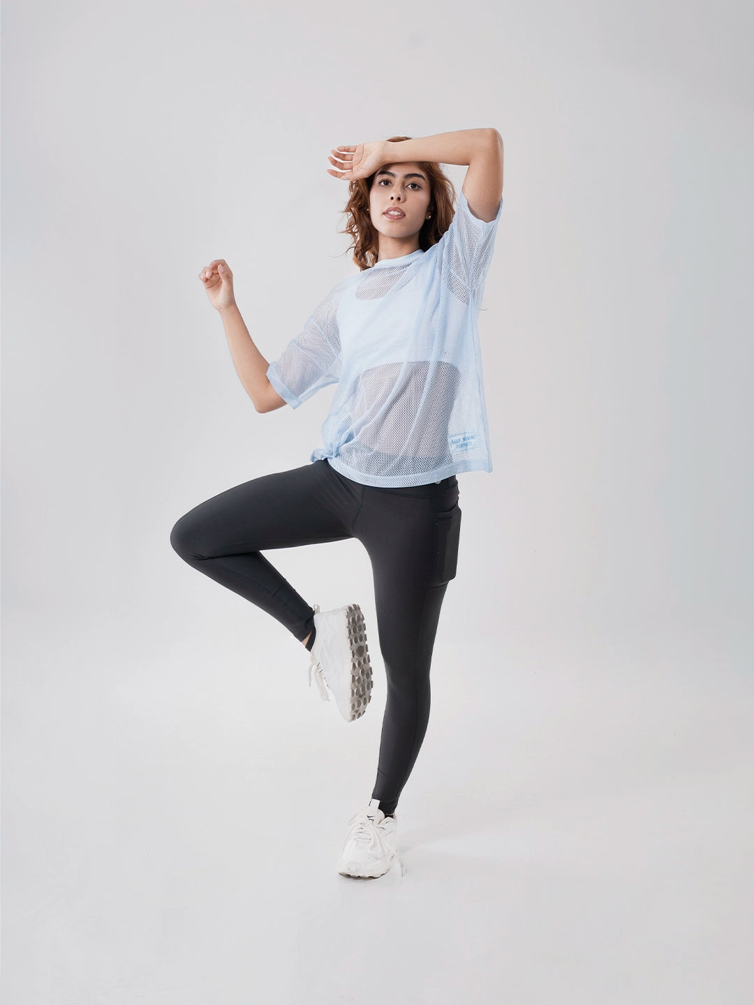 Camiseta Deportiva de Mujer Airflow - Azul Celeste