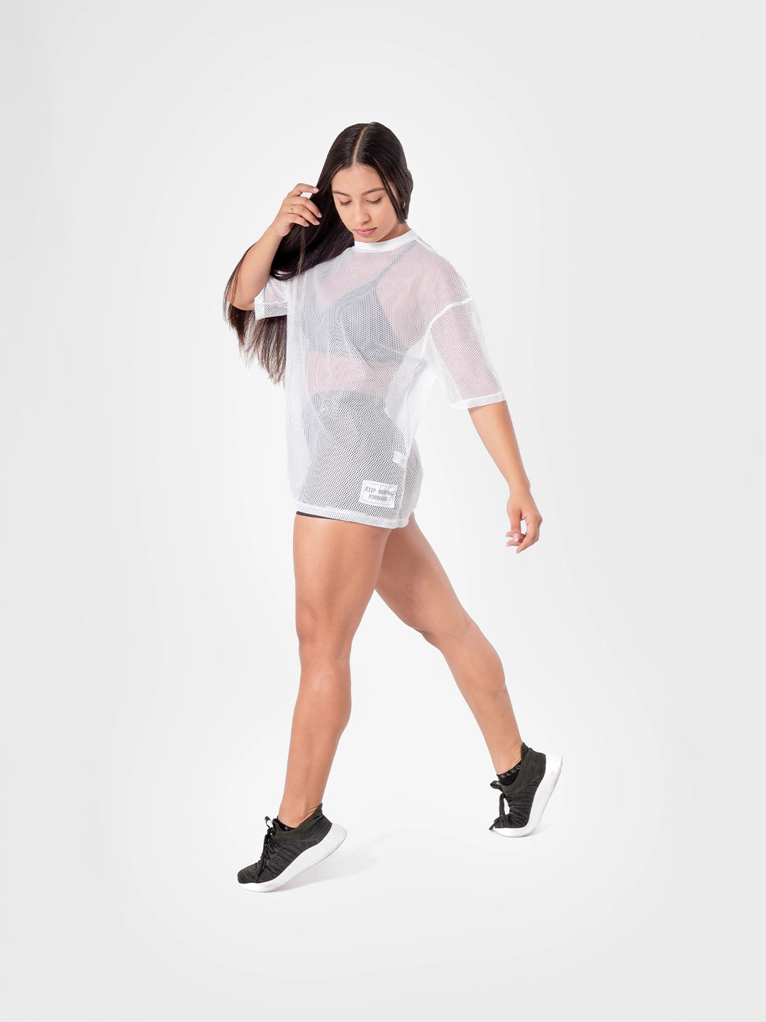 Camiseta Deportiva de Mujer Airflow - Blanco