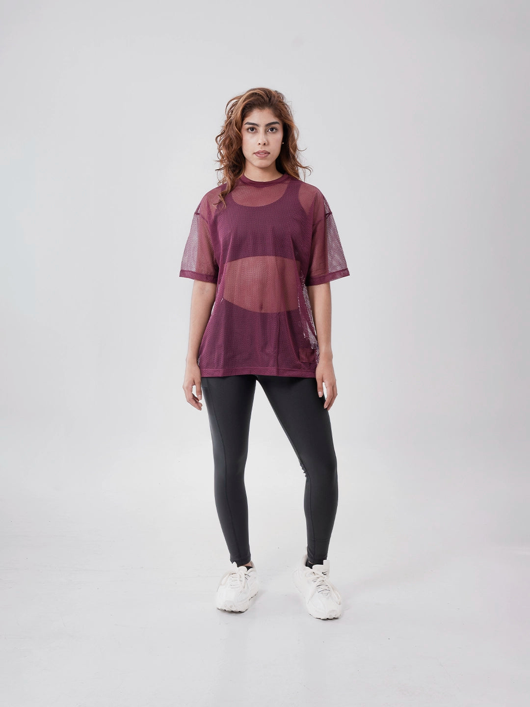 Camiseta Deportiva de Mujer Airflow - Vinotinto