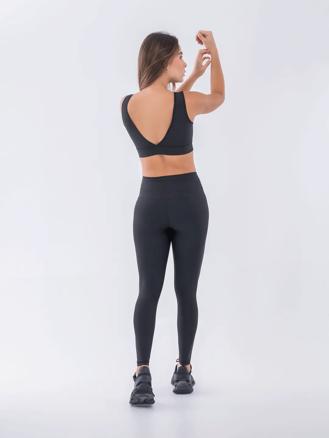 Top Deportivo de Mujer Hyperflex - Negro con Amarillo Neón