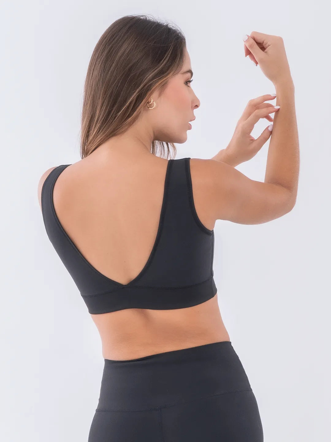 Top Deportivo de Mujer Hyperflex - Negro con Rosado Neón