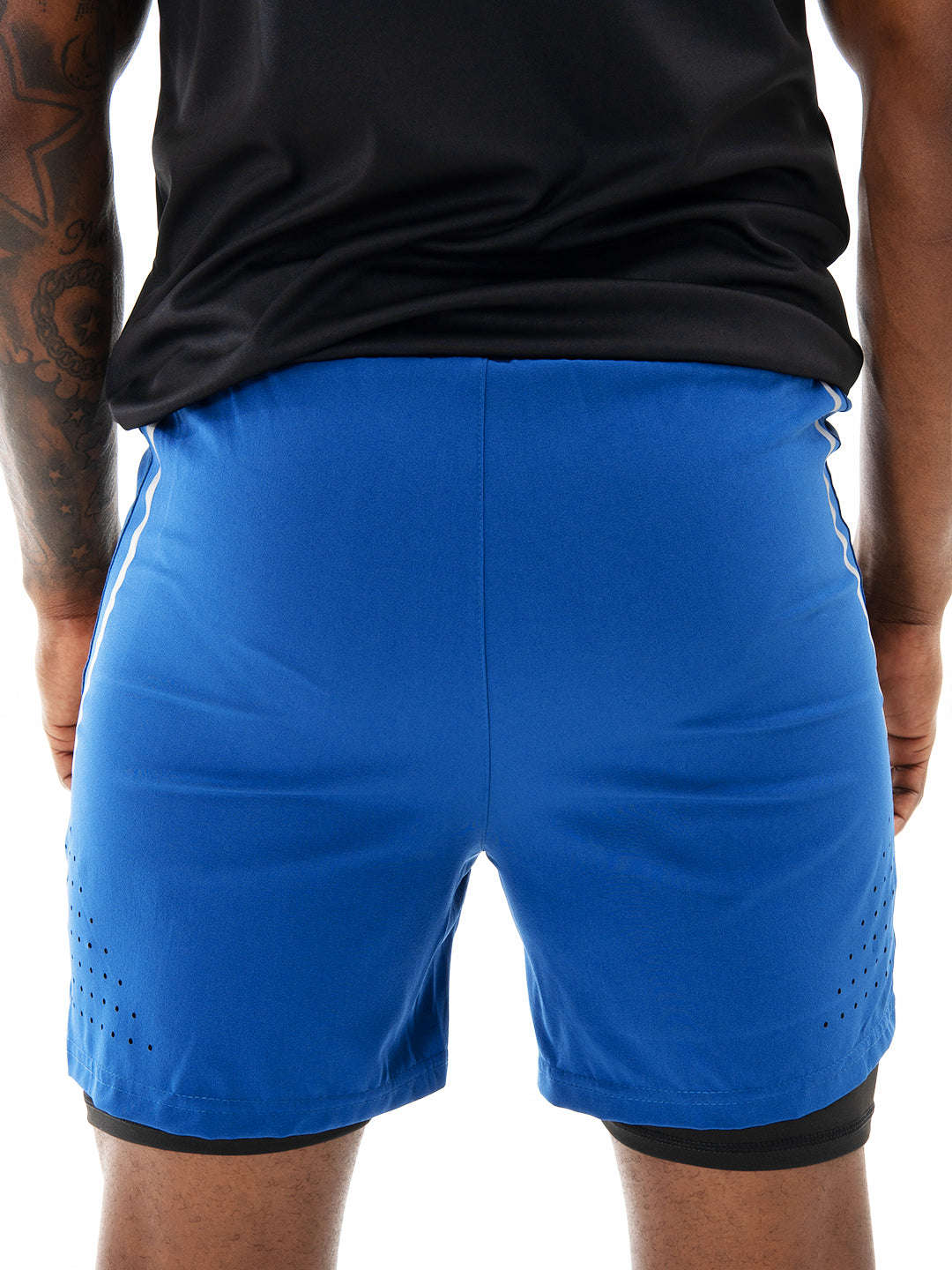 Pantaloneta con Licra Interna para Running de Hombre Track – Azul Rey