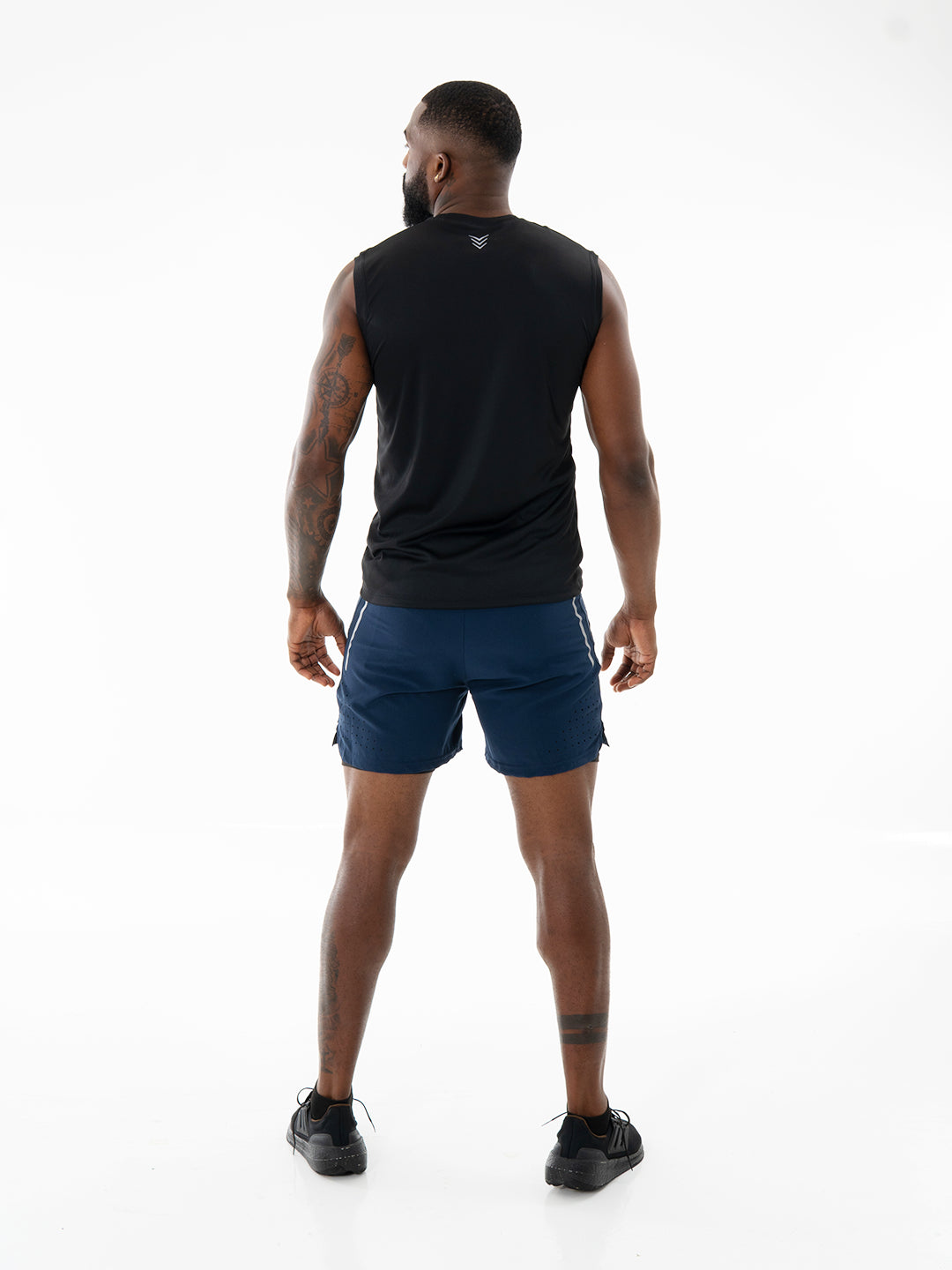 Pantaloneta con Licra Interna para Running de Hombre Track – Azul Turquí