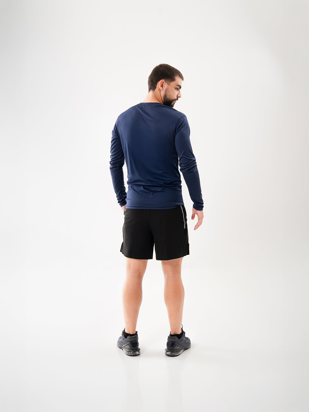 Pantaloneta con Licra Interna para Running de Hombre Track – Negro