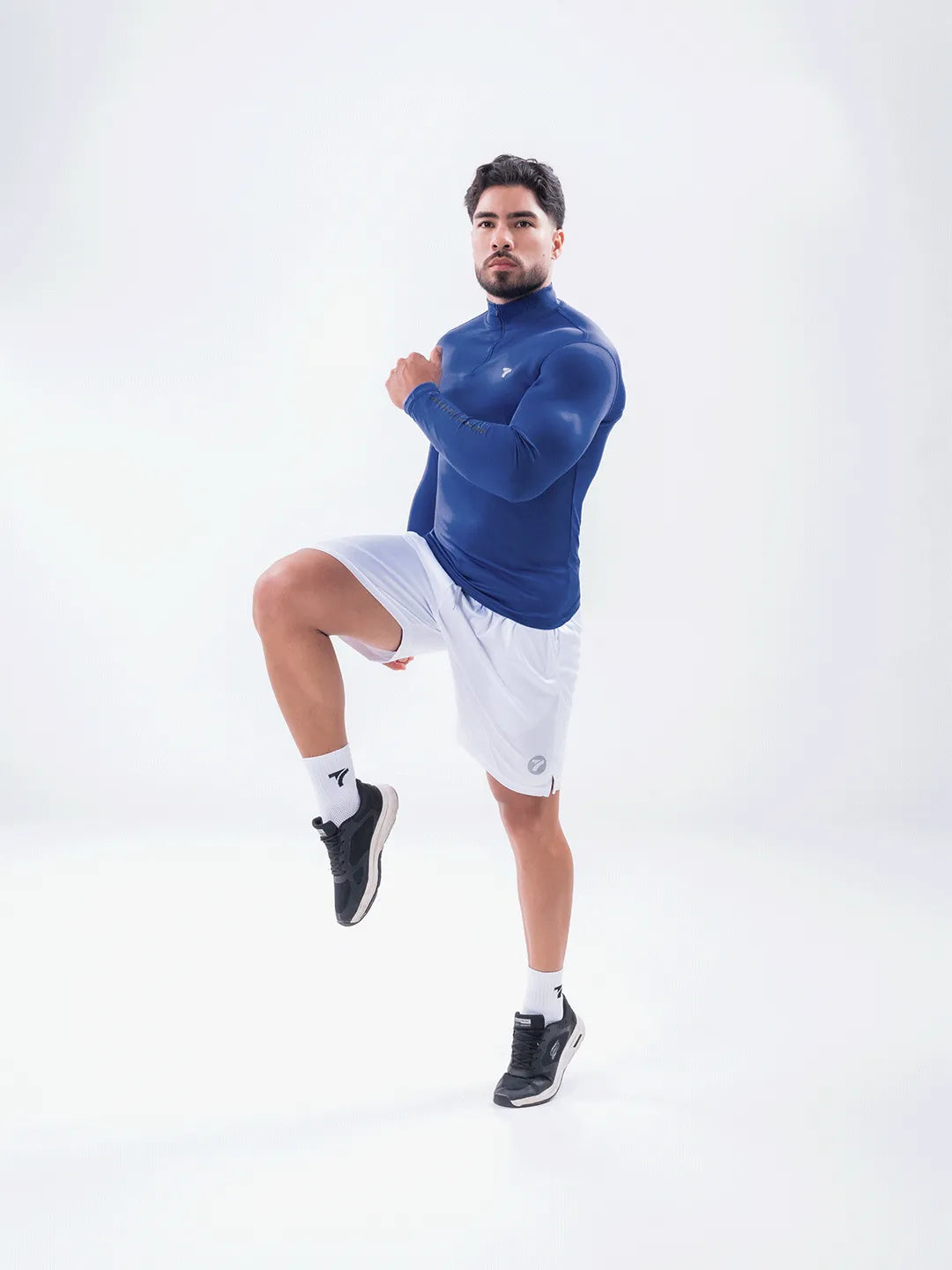 Buzo Manga Larga para running de Hombre Rolling – Azul Turquí