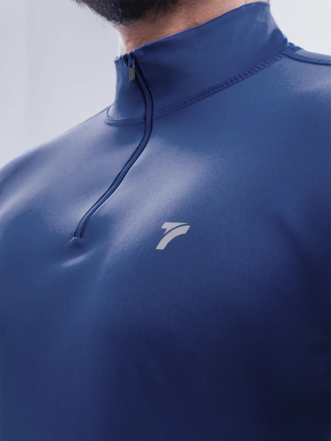 Buzo Manga Larga para running de Hombre Rolling – Azul Turquí