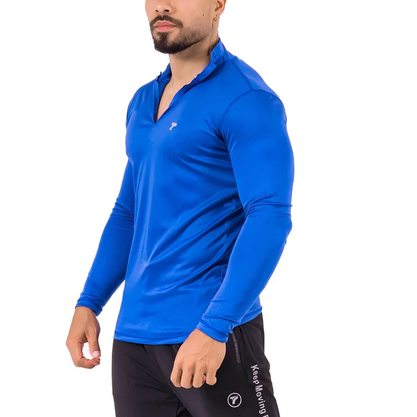Buzo Manga Larga para running de Hombre Rolling – Azul Rey