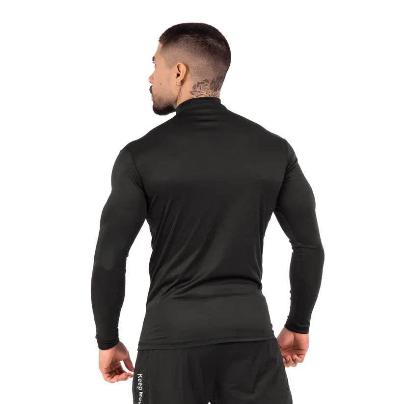 Buzo Manga Larga para running de Hombre Rolling – Negro