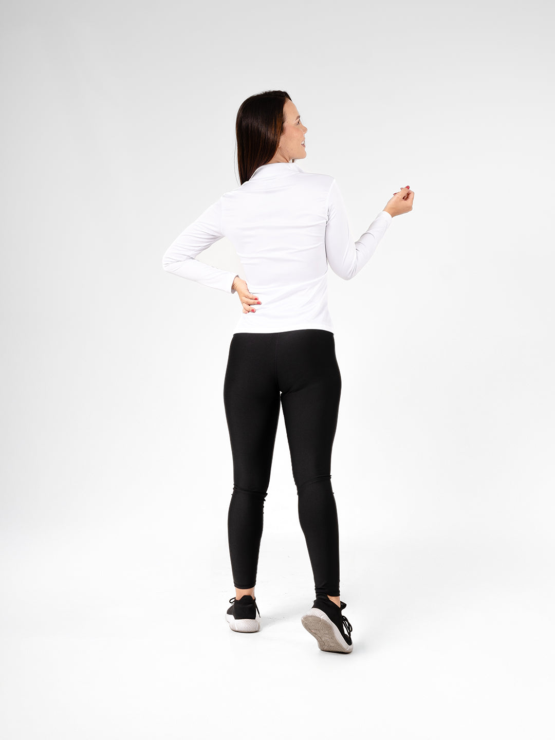 Buzo Manga Larga para running de Mujer Rolling con Cierre – Blanco