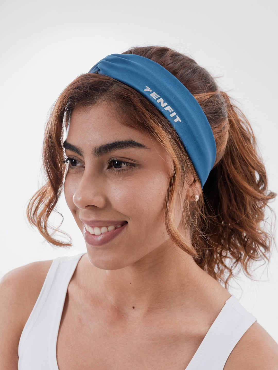 Banda Deportiva de Mujer Sweatband - Azul Petróleo