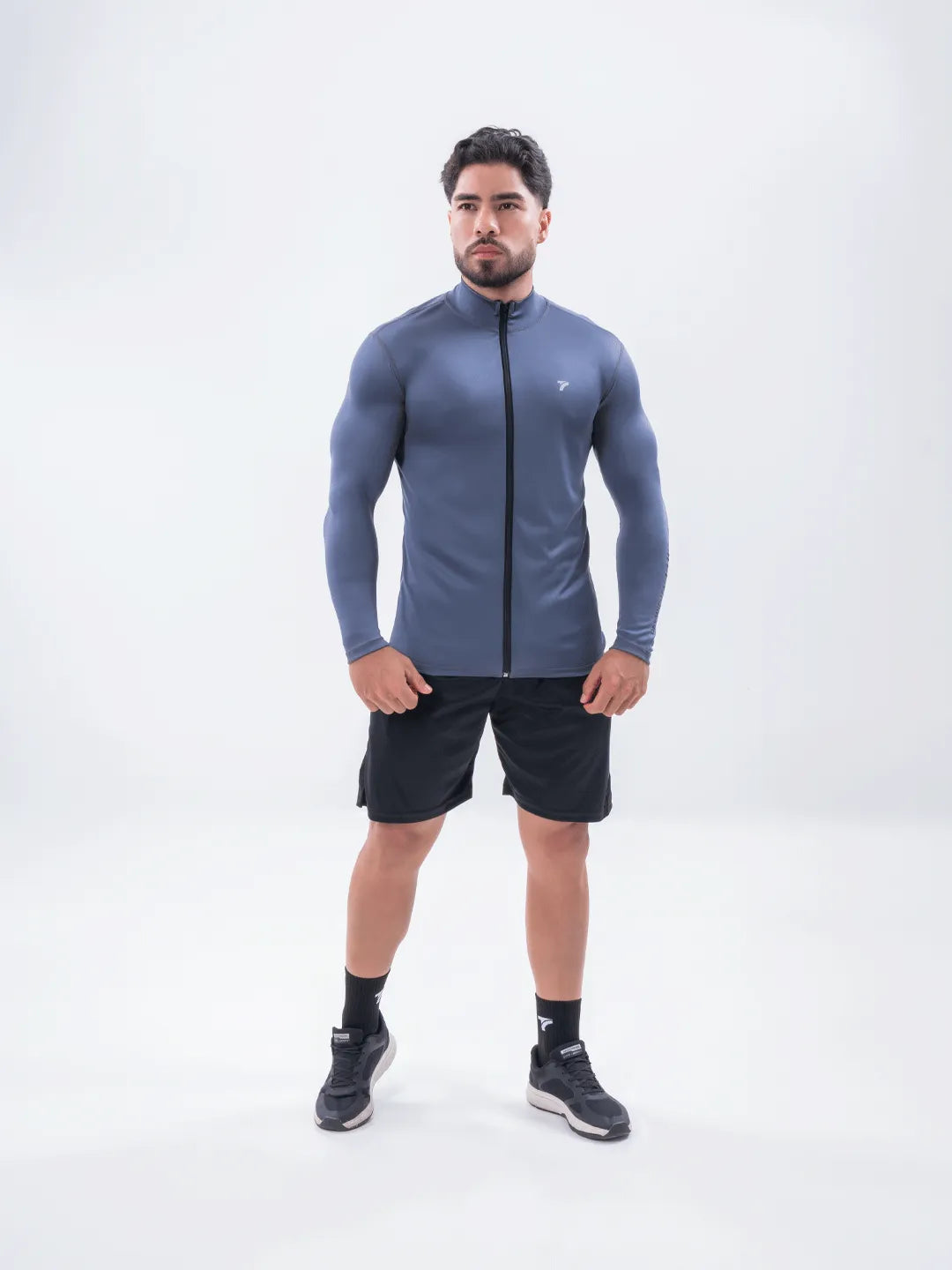 Buzo Manga Larga para running de Hombre Rolling Pro - Gris Oscuro
