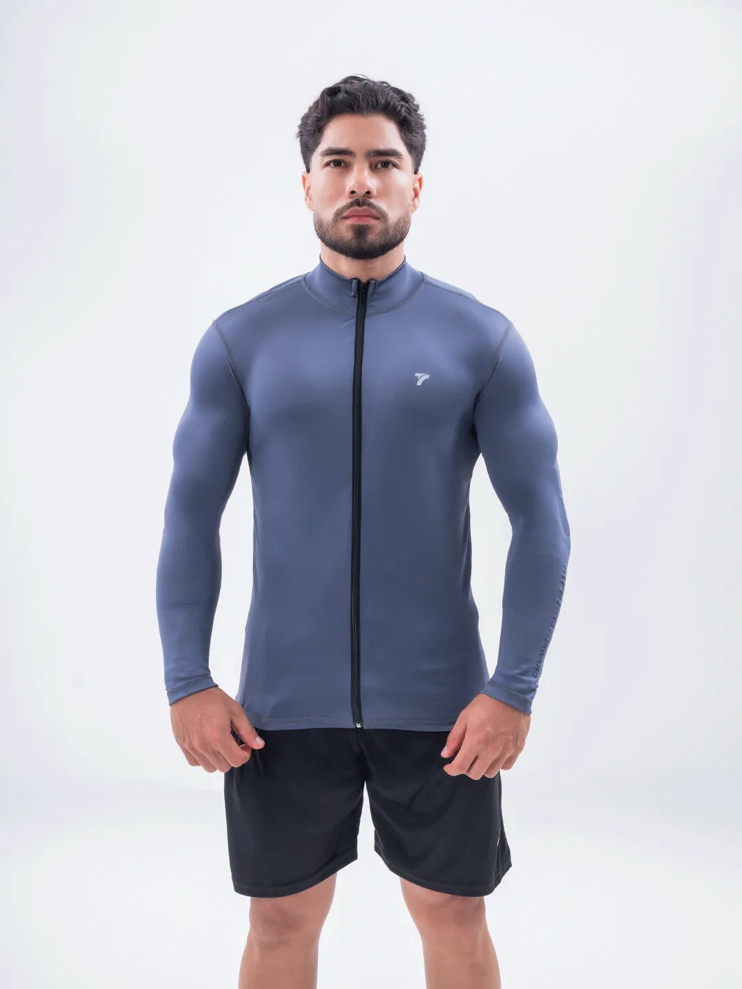 Buzo Manga Larga para running de Hombre Rolling Pro - Gris Oscuro