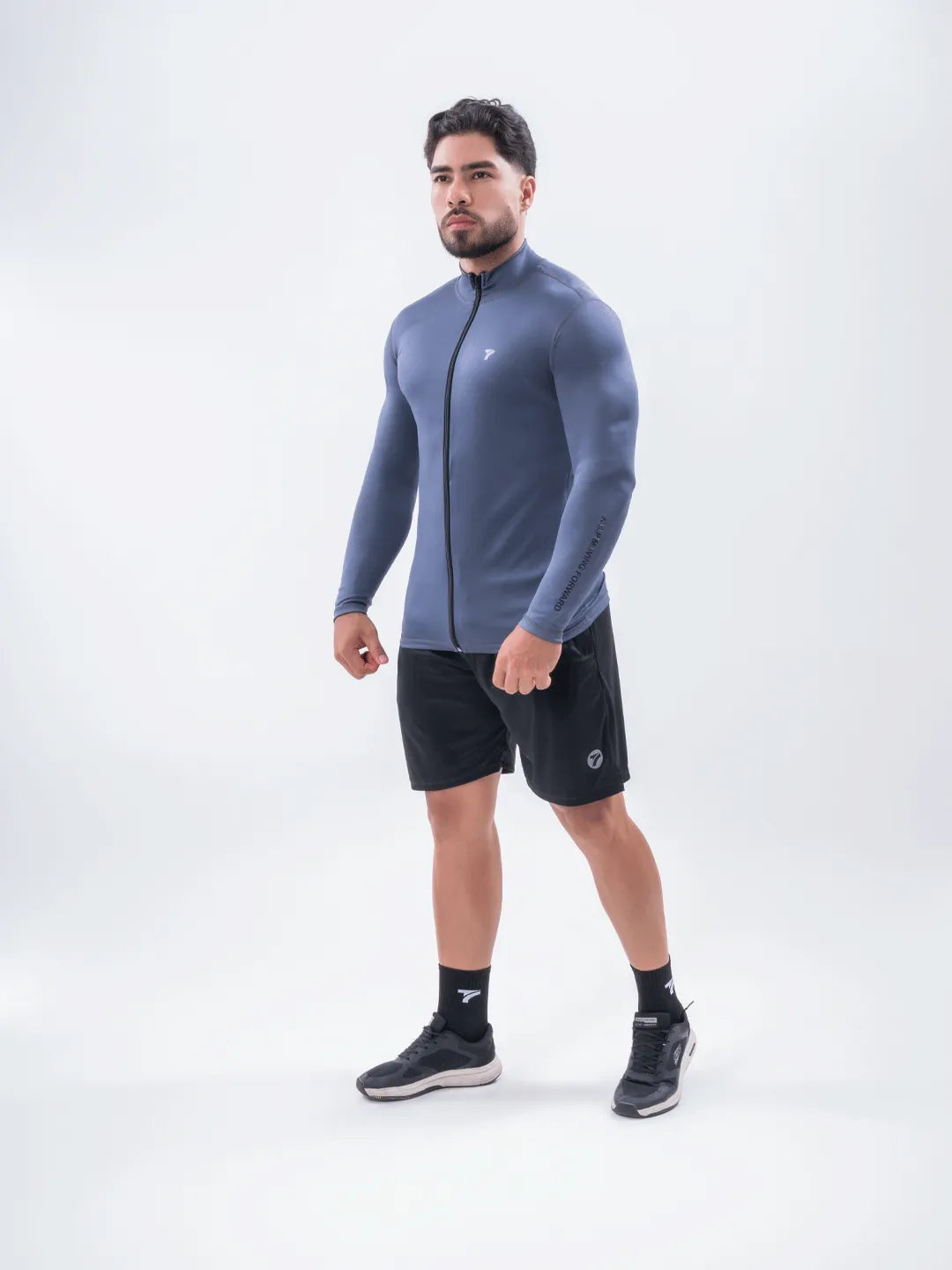 Buzo Manga Larga para running de Hombre Rolling Pro - Gris Oscuro
