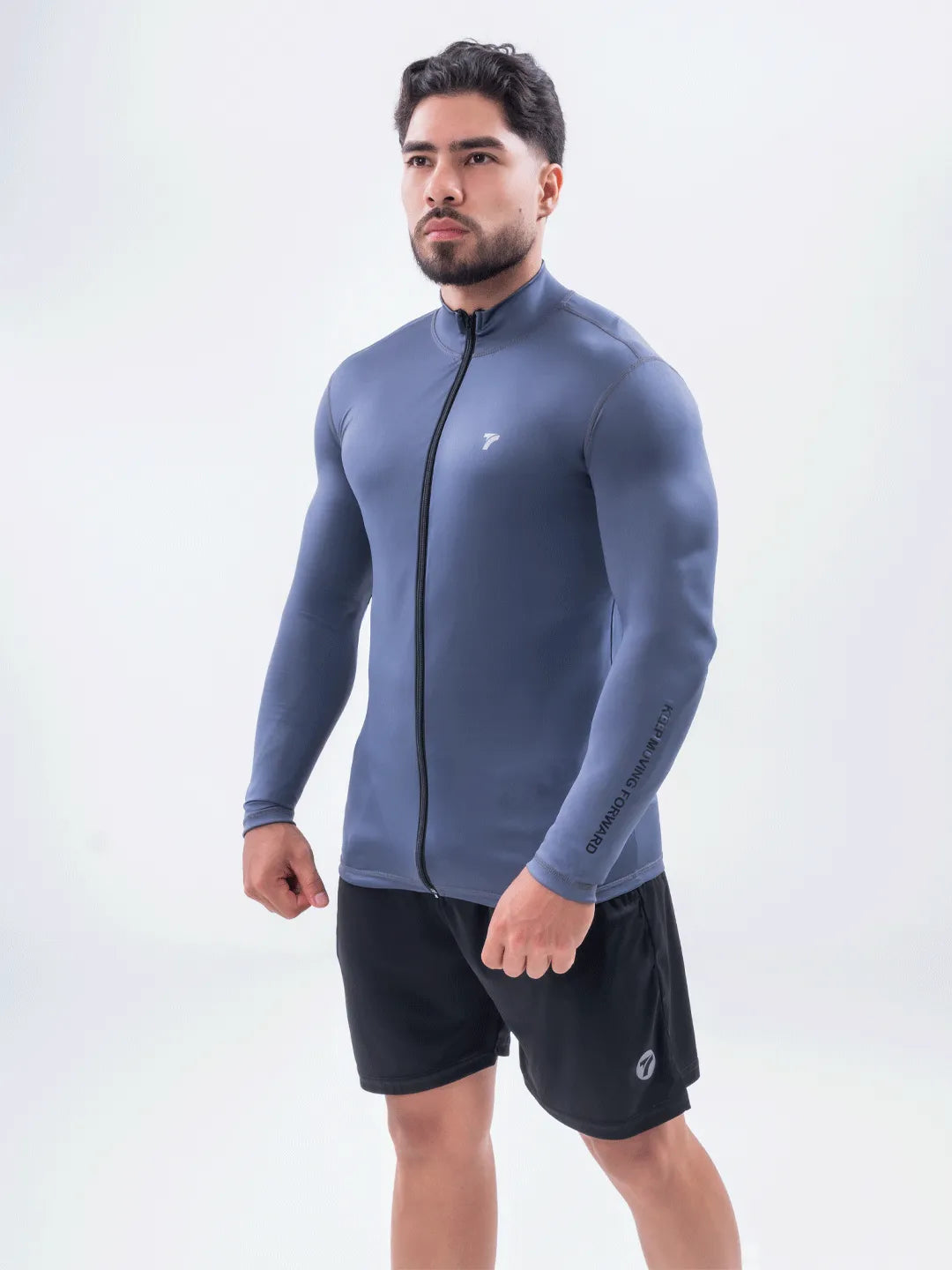 Buzo Manga Larga para running de Hombre Rolling Pro - Gris Oscuro