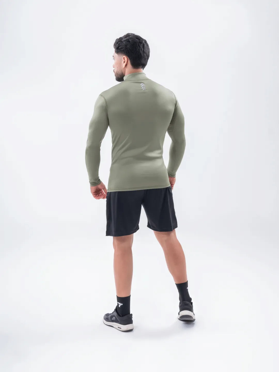 Buzo Manga Larga para running de Hombre Rolling Pro - Verde Militar