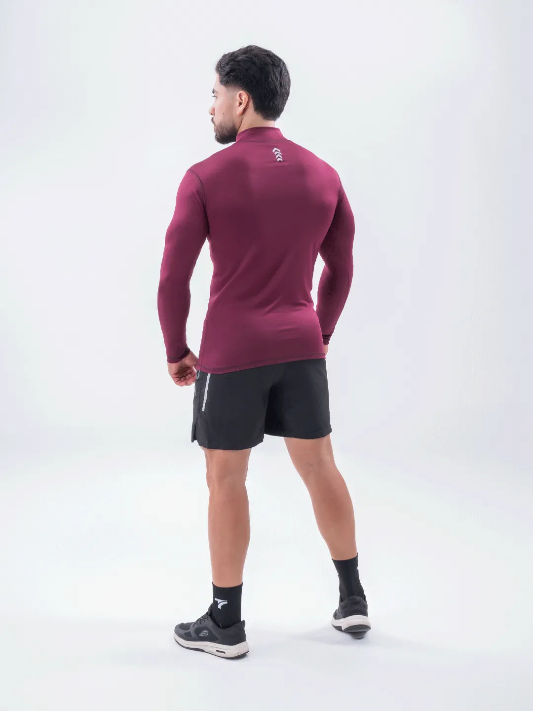 Buzo Manga Larga para running de Hombre Rolling Pro - Vinotinto Oscuro