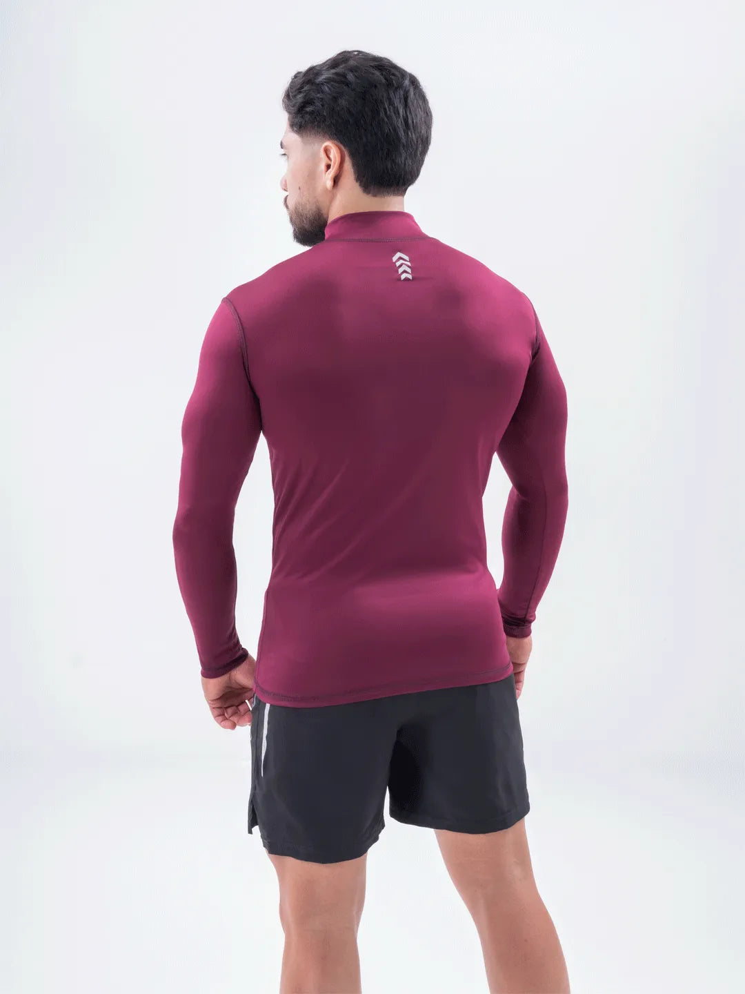 Buzo Manga Larga para running de Hombre Rolling Pro - Vinotinto Oscuro