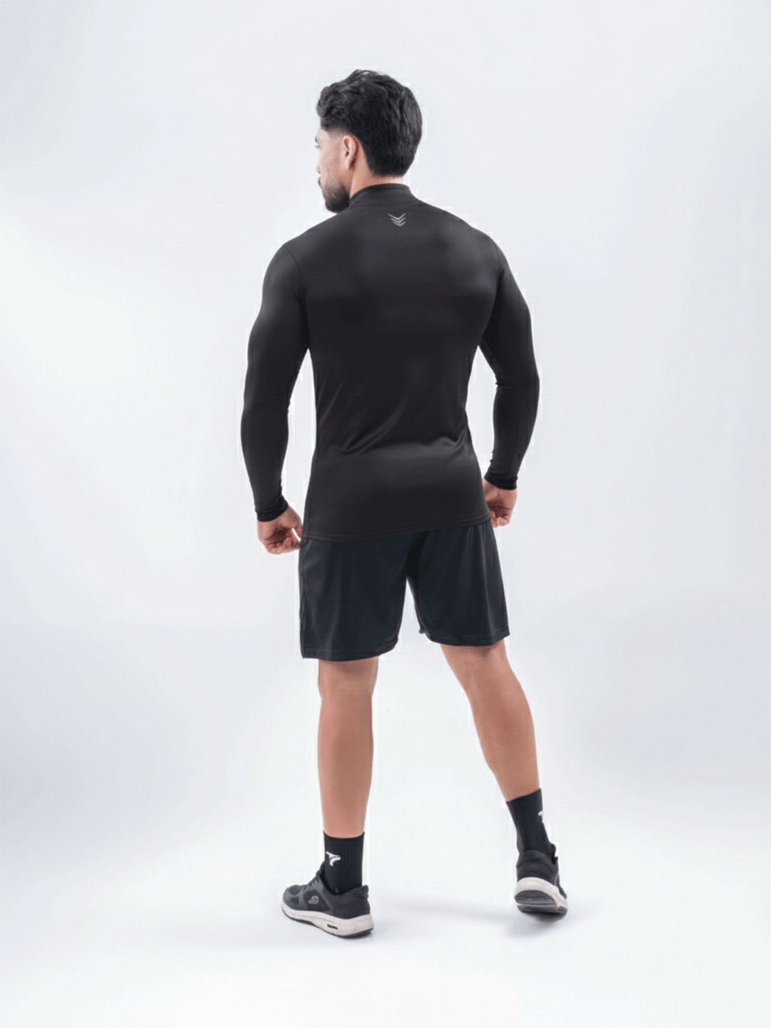 Buzo Manga Larga para running de Hombre Rolling Pro - Negro