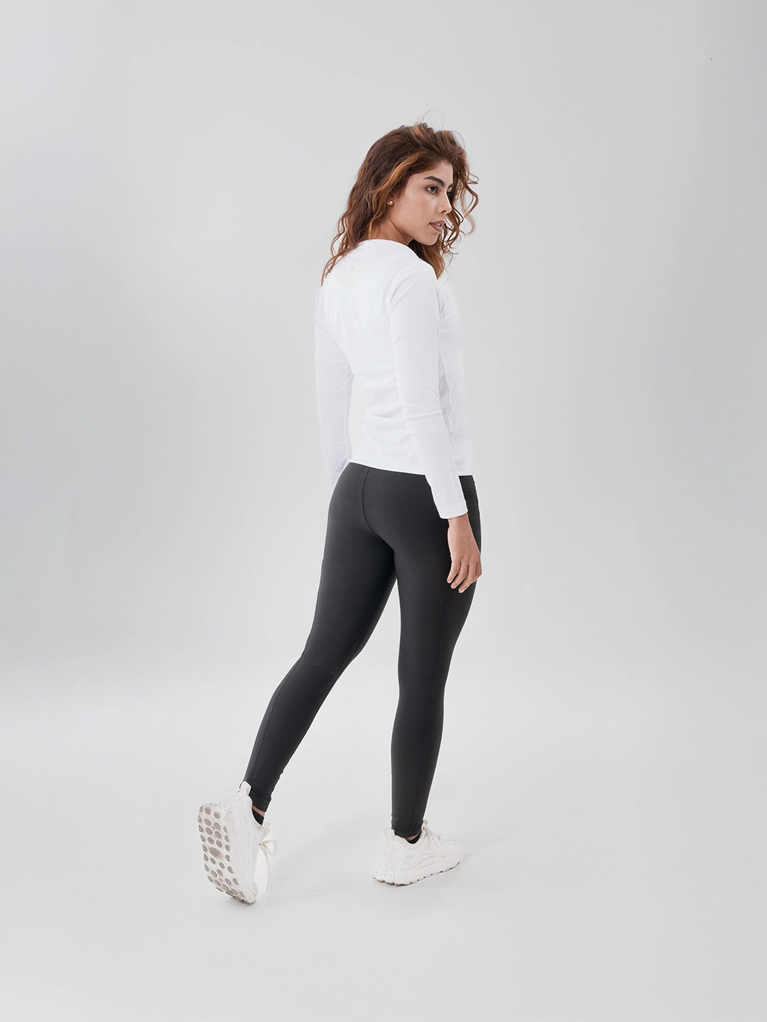Buzo Manga Larga para running de Mujer Rolling Pro - Blanco