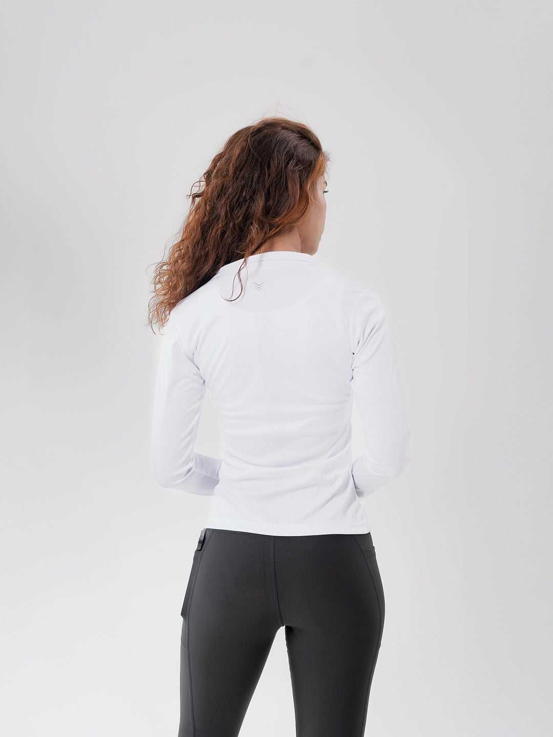 Buzo Manga Larga para running de Mujer Rolling Pro - Blanco